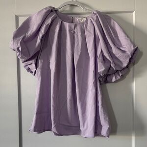 Entro Lavender Puff Sleeve Top